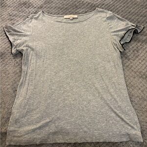 LOFT Heather Gray Short Sleeve Tee